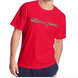 Men’s Champion T- Shir Red Flags of the World XL New